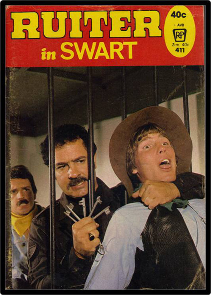 Ruiter in Swart
